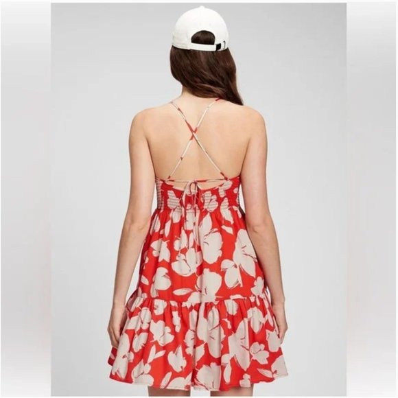 Gap Smocked Tiered Mini Dress - Picture 2 of 7